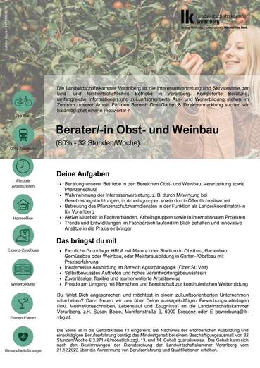 Ausschreibung Berater Obstberater.jpg © Archiv