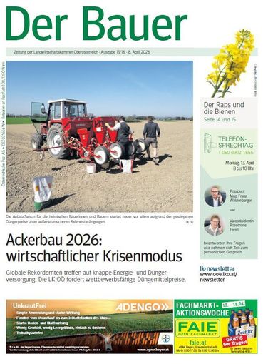 Titelseite Der Bauer KW 15_16.jpg © LK OÖ