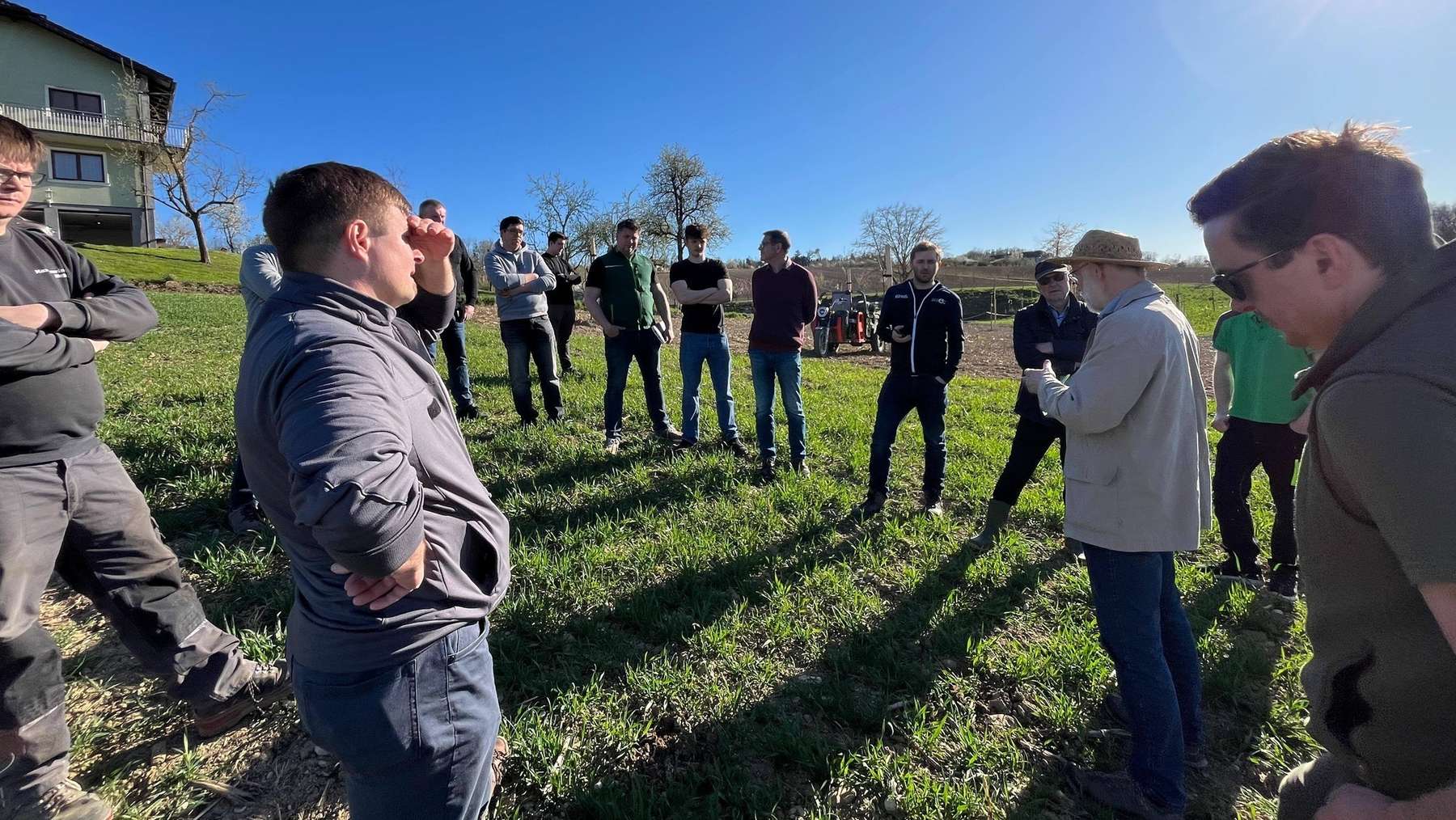 Feldbegehung in Ansfelden am Betrieb Lehner, 8. April 2026