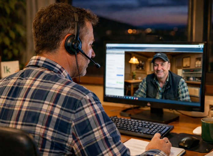 Beratungsgespräch am Abend im Büro_KI-generiert.png © Open AI/KI-generiert