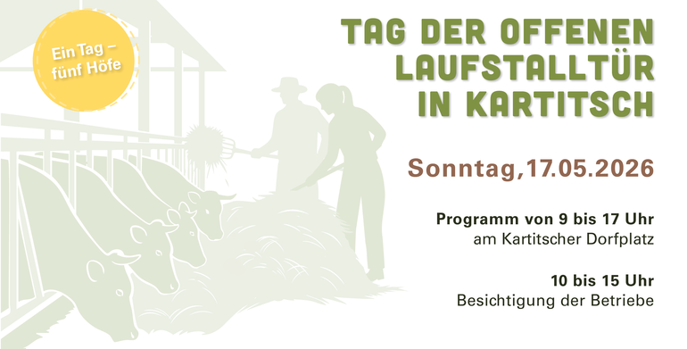 Tag der offenen Laufstalltür in Kartitsch © LK Tirol; Creative_Vectors/Ananta – stock.adobe.com