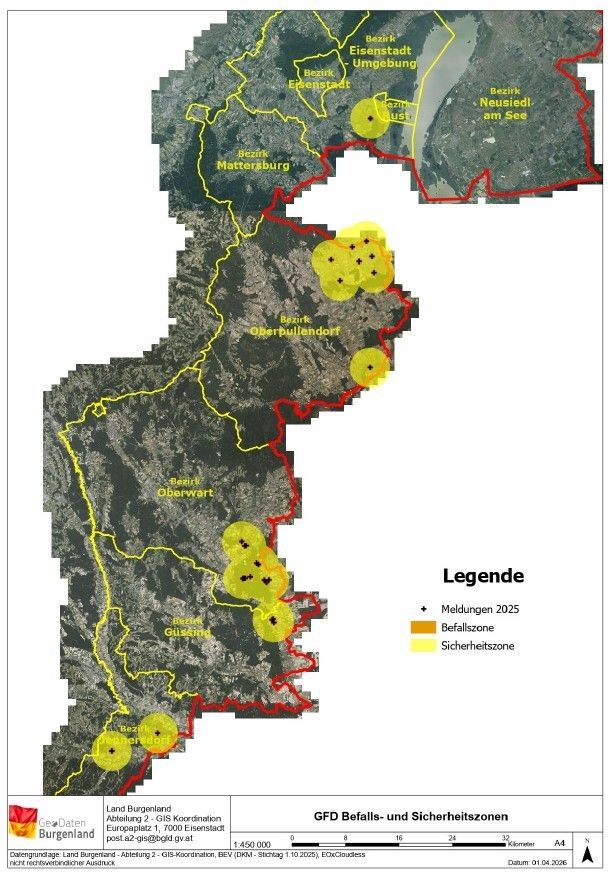 Übersichtskarte_Befalls Sicherheitszonen Burgenland.jpg © Archiv
