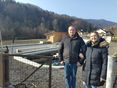 Carina und Martin Bergthaler vor den neu errichteten Fließkanälen © Benedikt Berger, Archiv Aqua © Benedikt Berger/Archiv Aqua