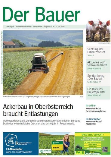 Titelseite Der Bauer KW 25_26.jpg © LK OÖ