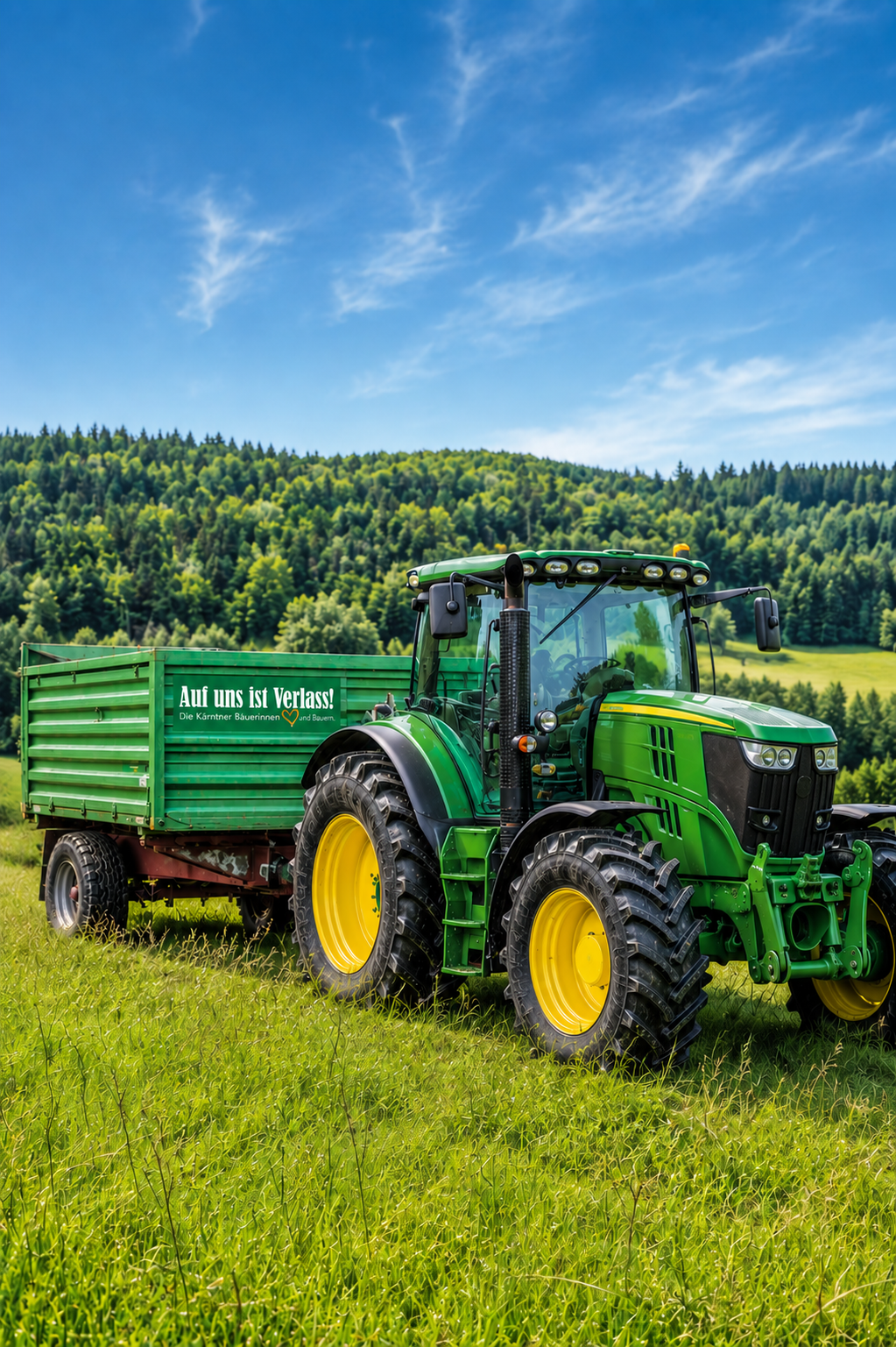 Traktor mit Aufkleber@ChatGPT Image 16. Juni 2026 08_06_04.png © KI generiert/Open AI
