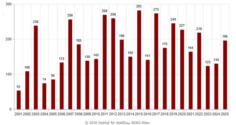 Grafik Statistik Waldbrände Österreich.jpg © Archiv