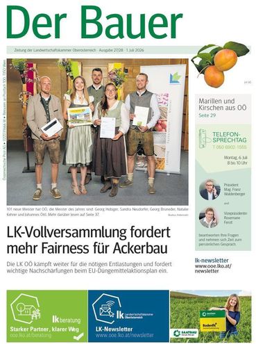 Titelseite Der Bauer KW 27_28.jpg © LK OÖ