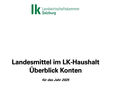 LK Landesmittel © Archiv