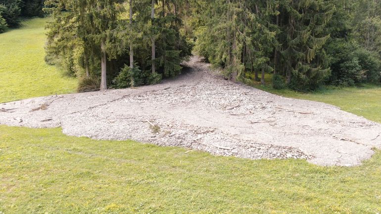 Murenabgang im Hang © LK Tirol/Hagelversicherung