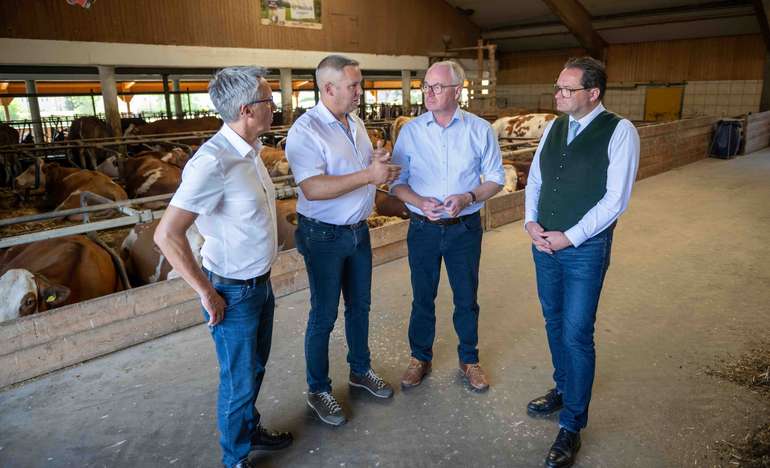 Betriebsbesuch Dürre © BMLUK/Hemerka