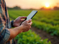 Landwirt mit Handy im Feld © Vadym/stock.adobe.com