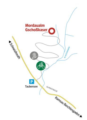 Wegverlauf Mordaualm.png © Oberngruber