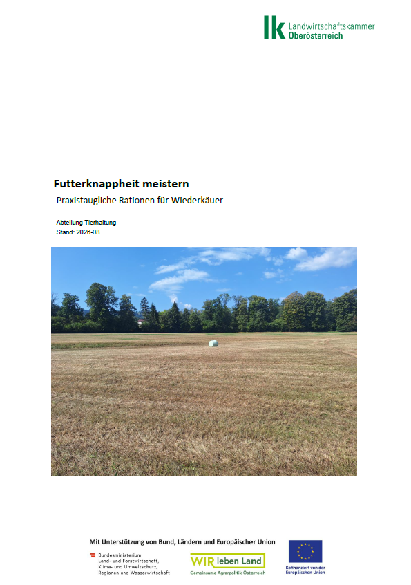 Broschüre Futterknappheit meistern © LK OÖ