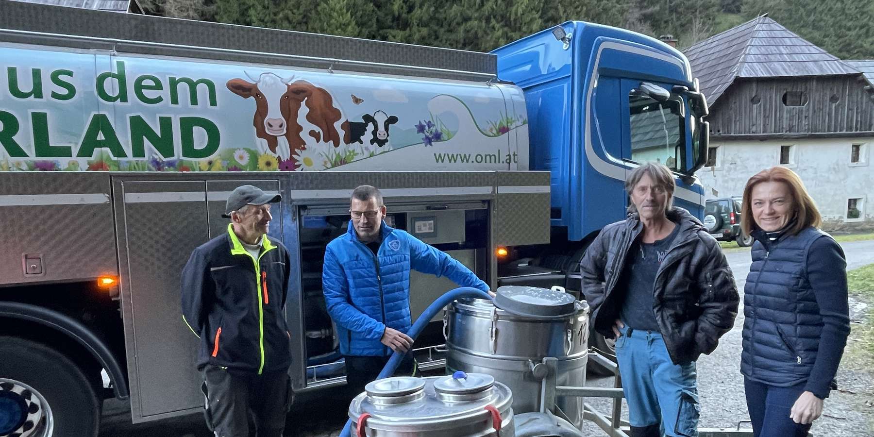 Milchtransport-Unterstützung © LK