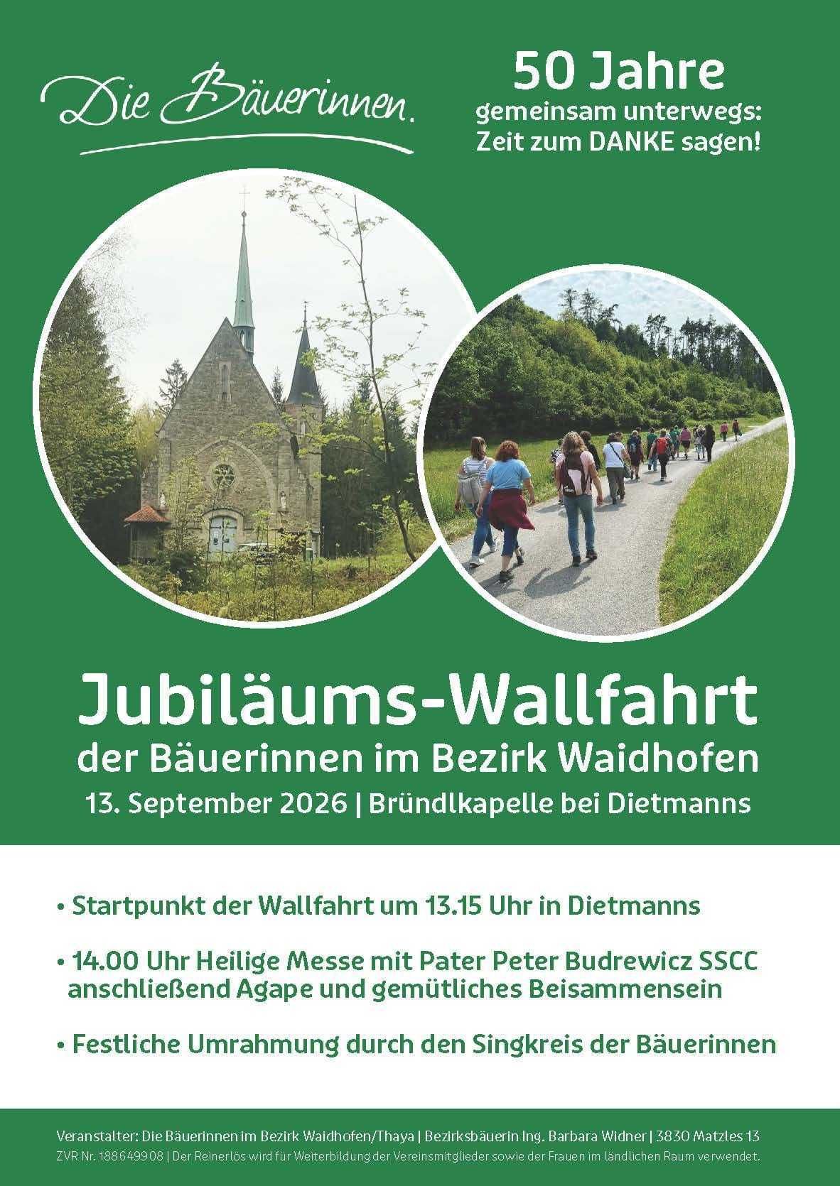 Wallfahrt Bäuerinnen.jpg © Die Bäuerinnen im Bezirk Waidhofen/Thaya