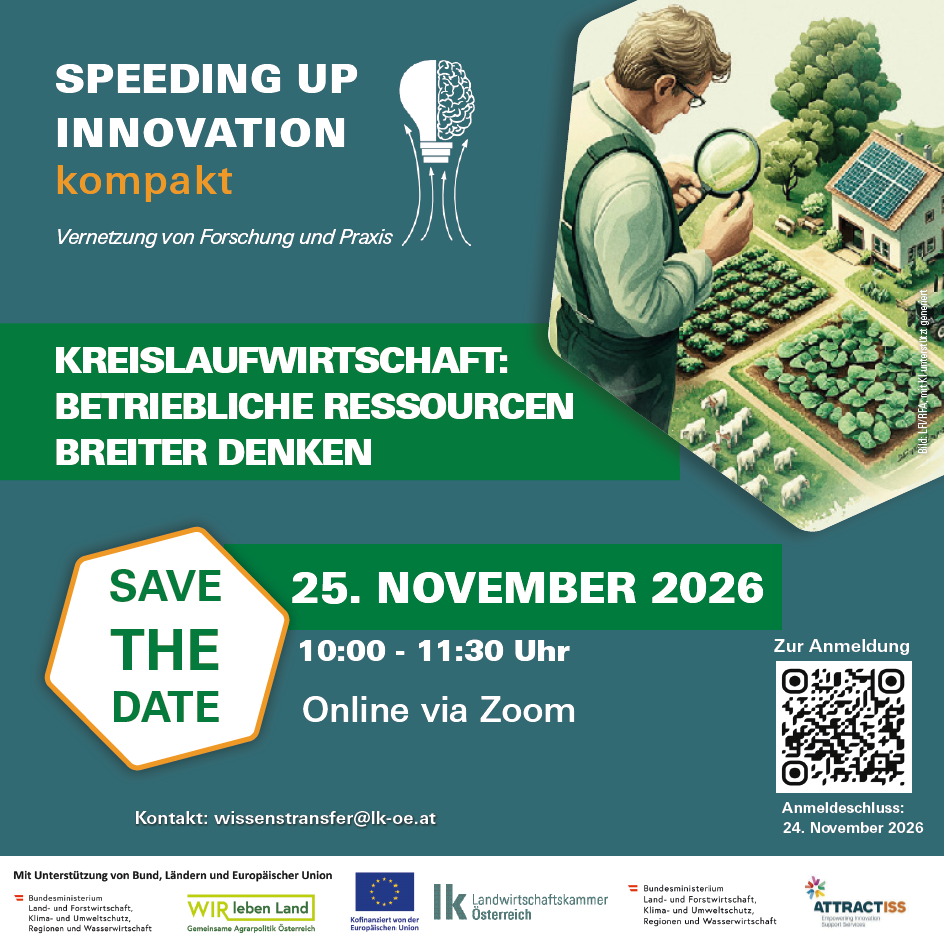 SAVE THE DATE Speeding Up Innovation kompakt Kreislaufwirtschaft.png © LK