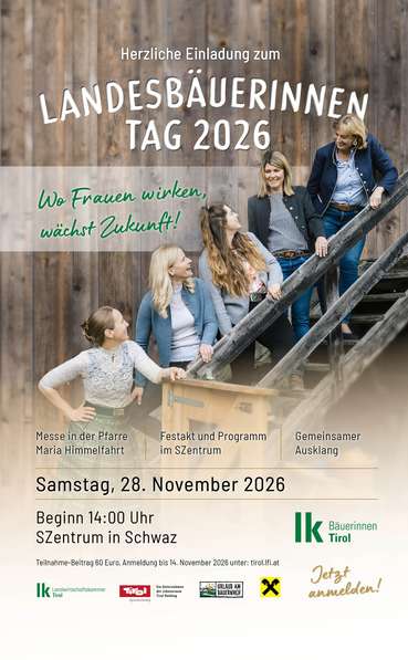 Landesbäuerinnentag Tirol 2026 © lk Bäuerinnen Tirol, Foto: Victoria Hörtnagl