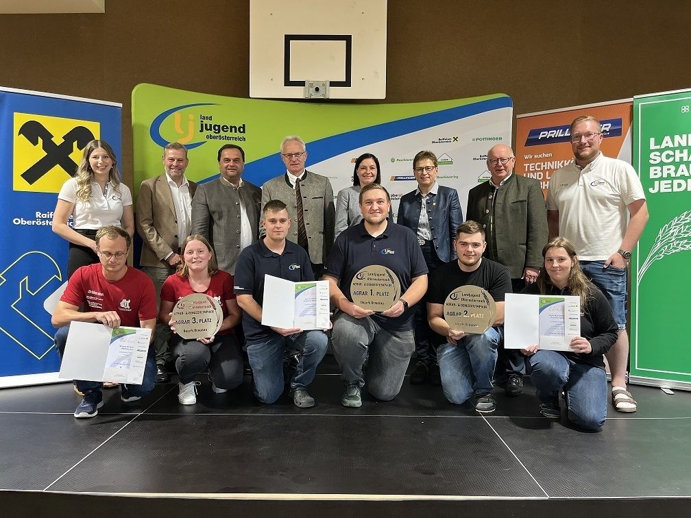 lj_ Die Stockerlplätze der Agrarolympiade.jpg © Landjugend OÖ
