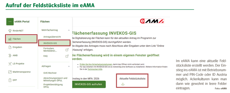 Feldstücksliste-eAMA.png © eAMA