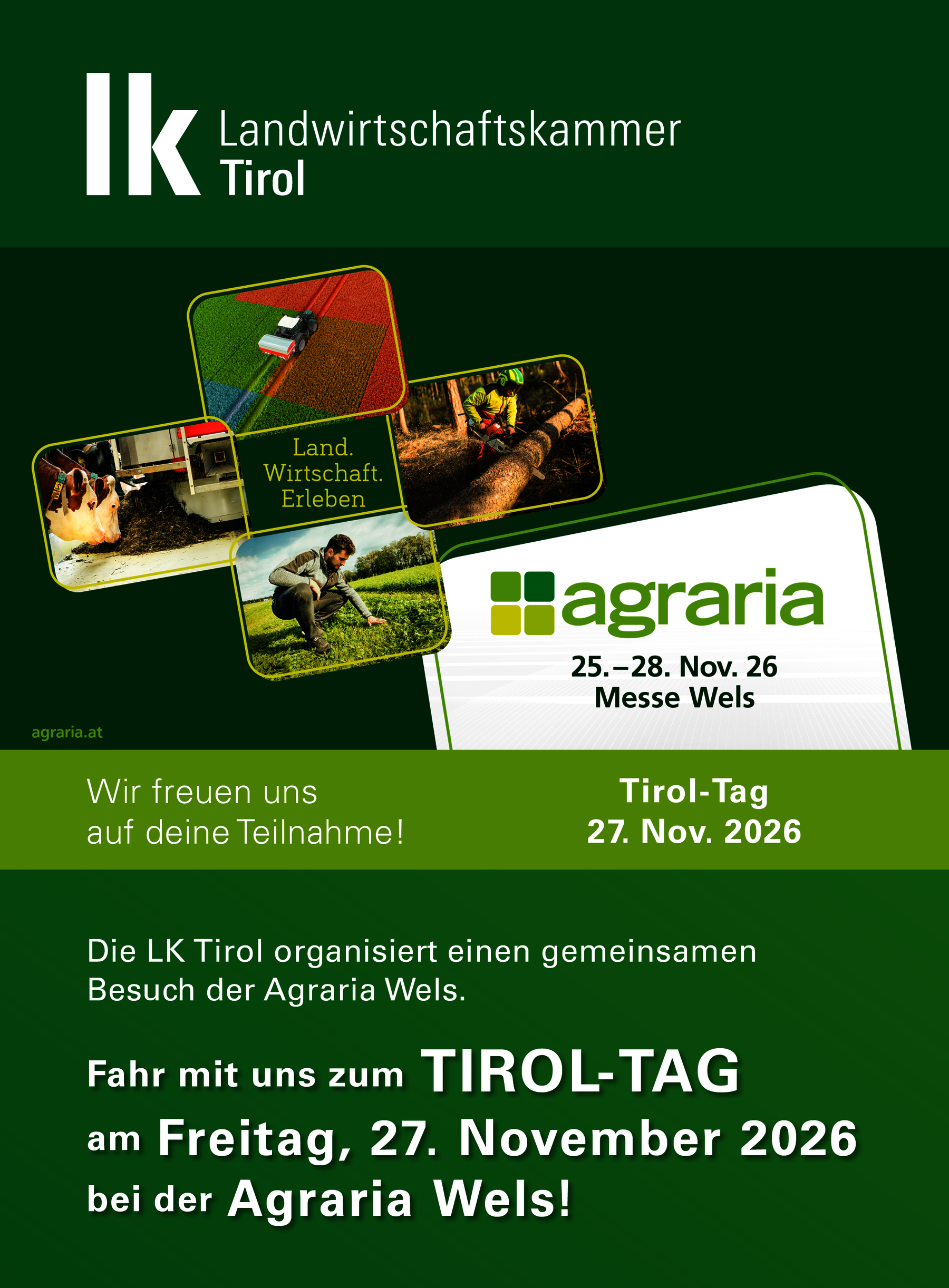 © LK Tirol; Agraria Wels